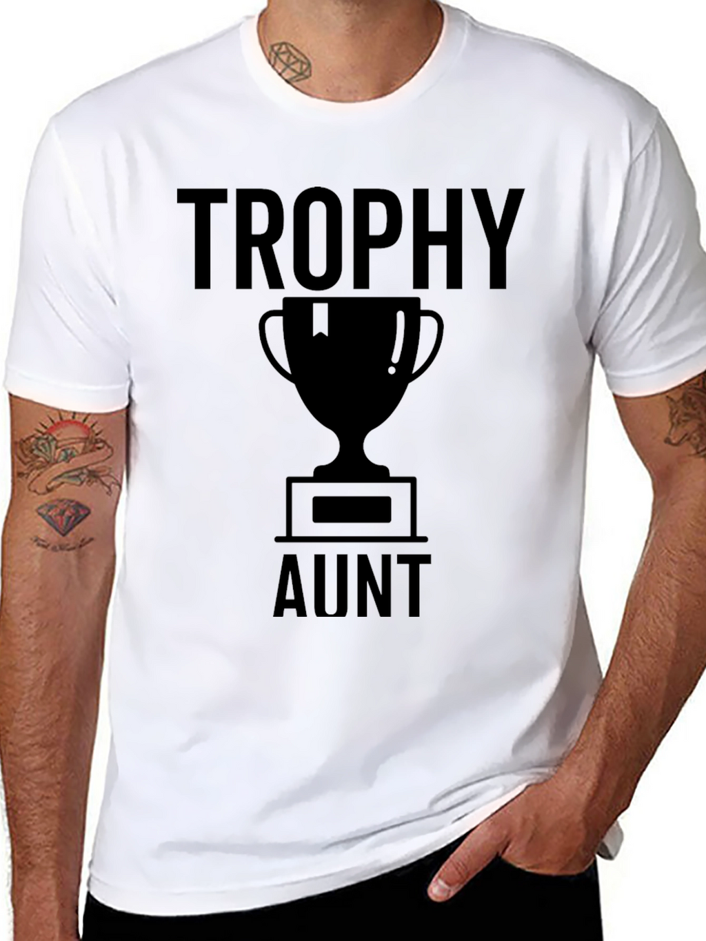 Trophy Aunt T-Shirt - Novelty Graphic Tee