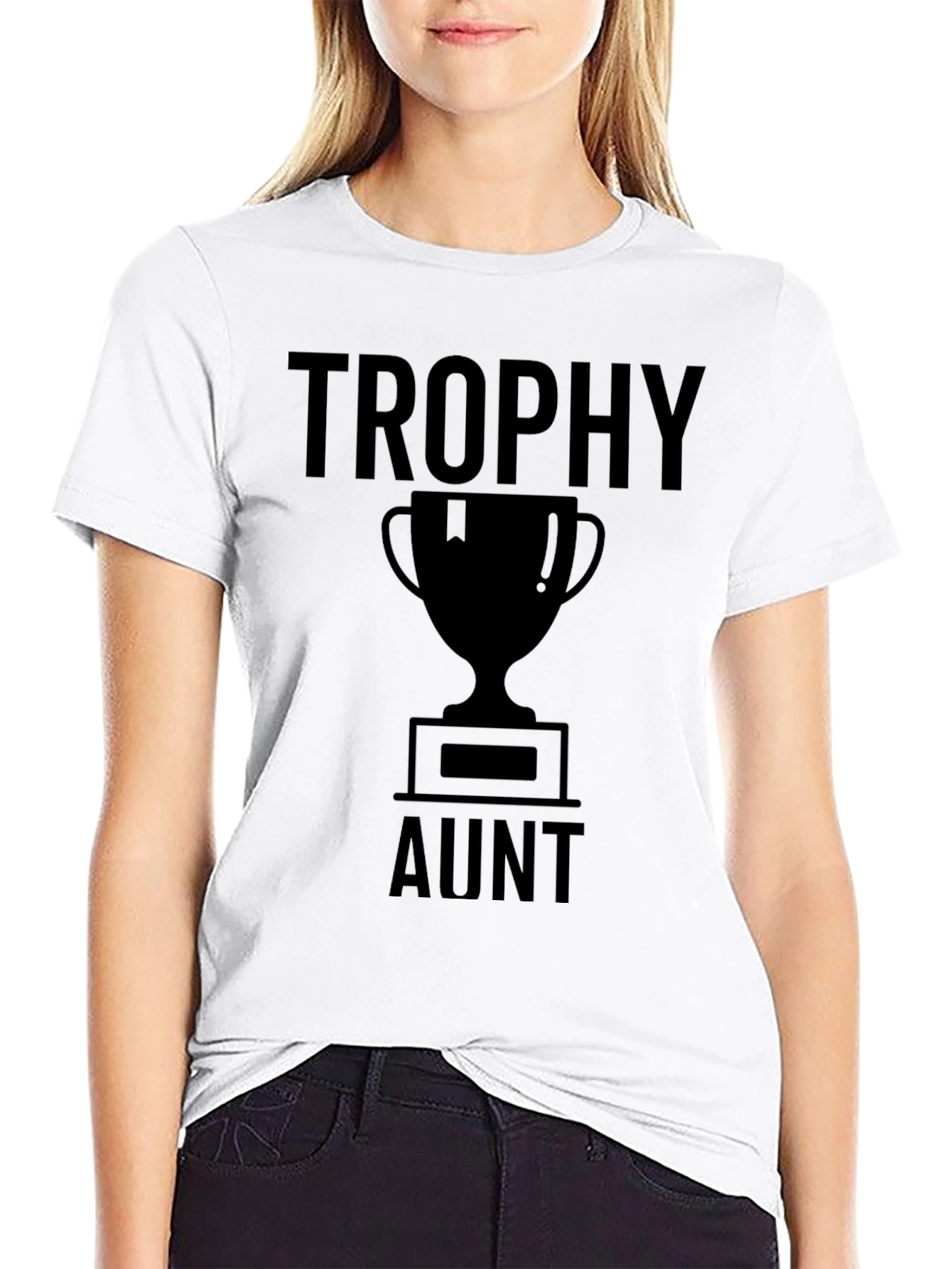 Trophy Aunt T-Shirt - Novelty Graphic Tee
