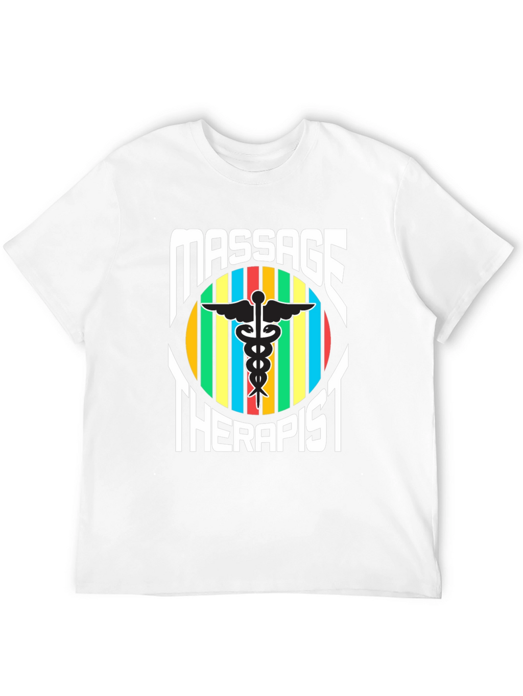 Massage Therapist T-Shirt - Caduceus Symbol