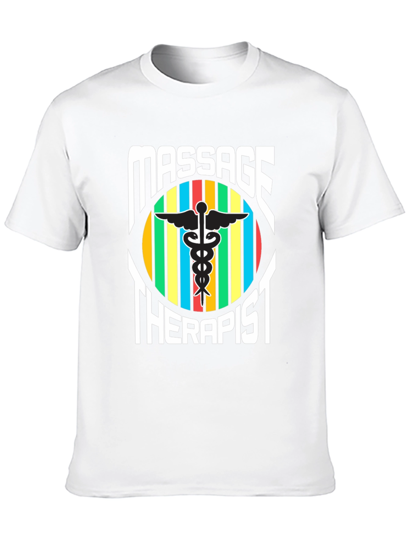 Massage Therapist T-Shirt - Caduceus Symbol