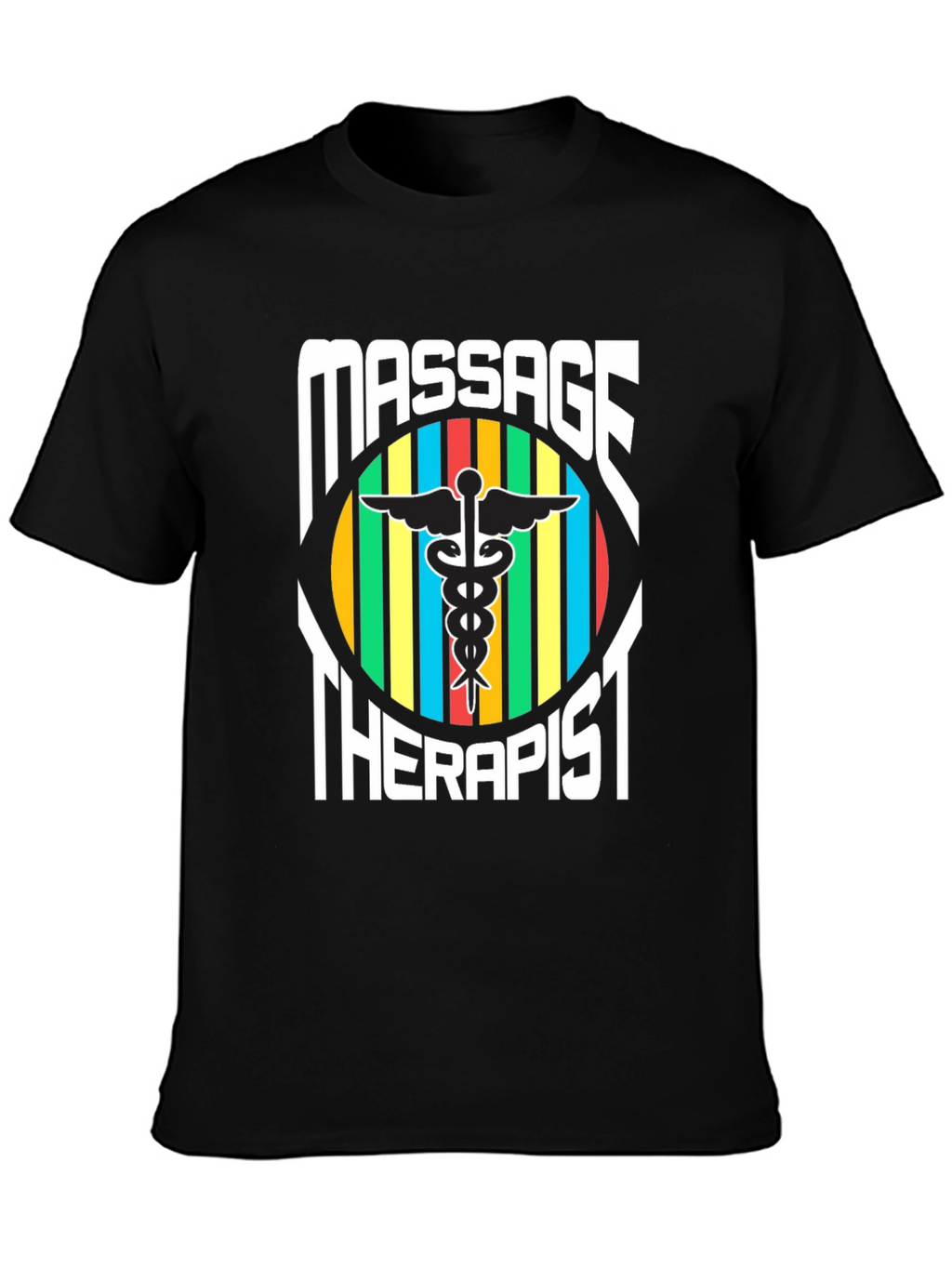 Massage Therapist T-Shirt - Caduceus Symbol