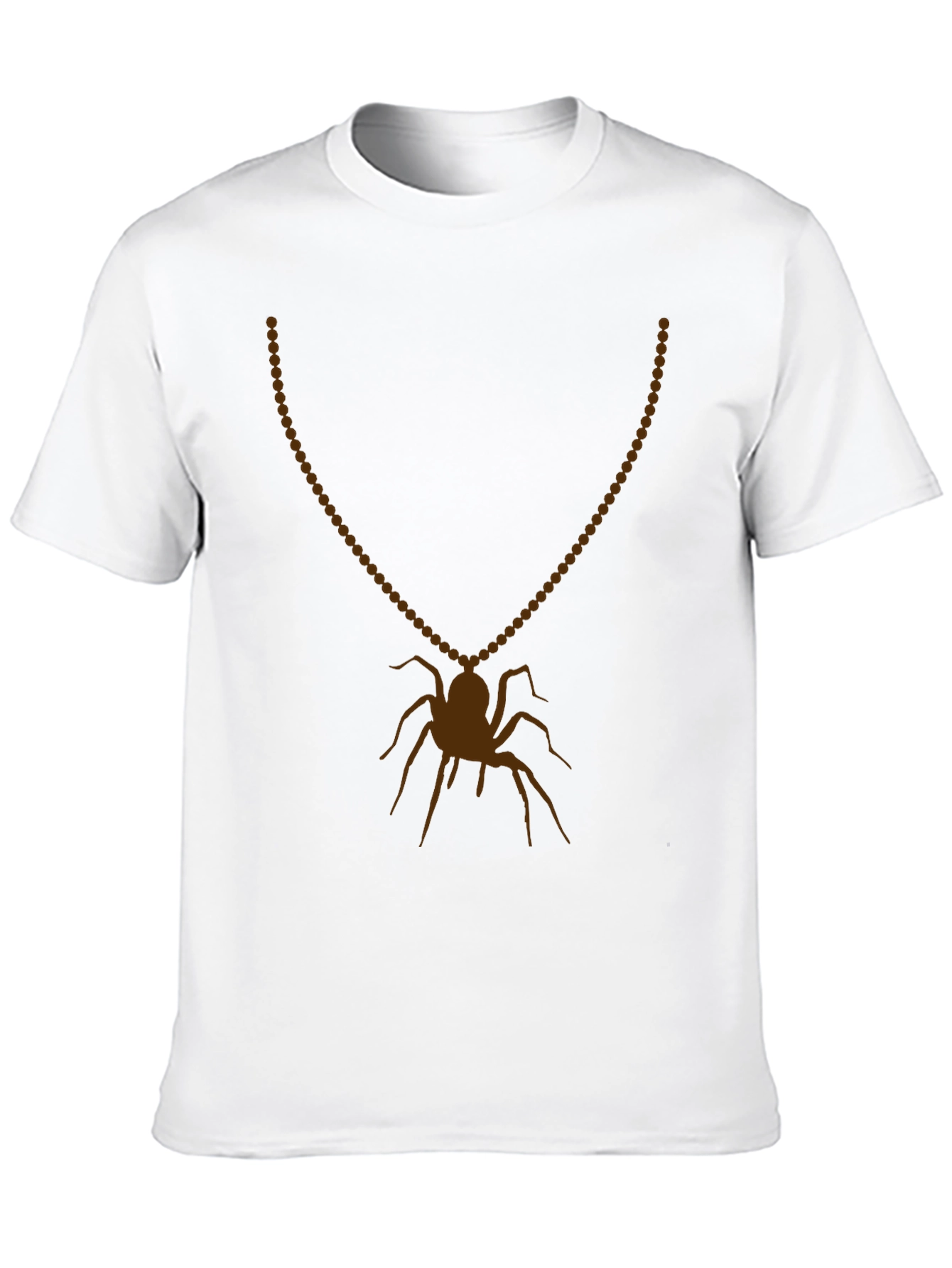 Spider Necklace Graphic Tee - Mens Black T-Shirt