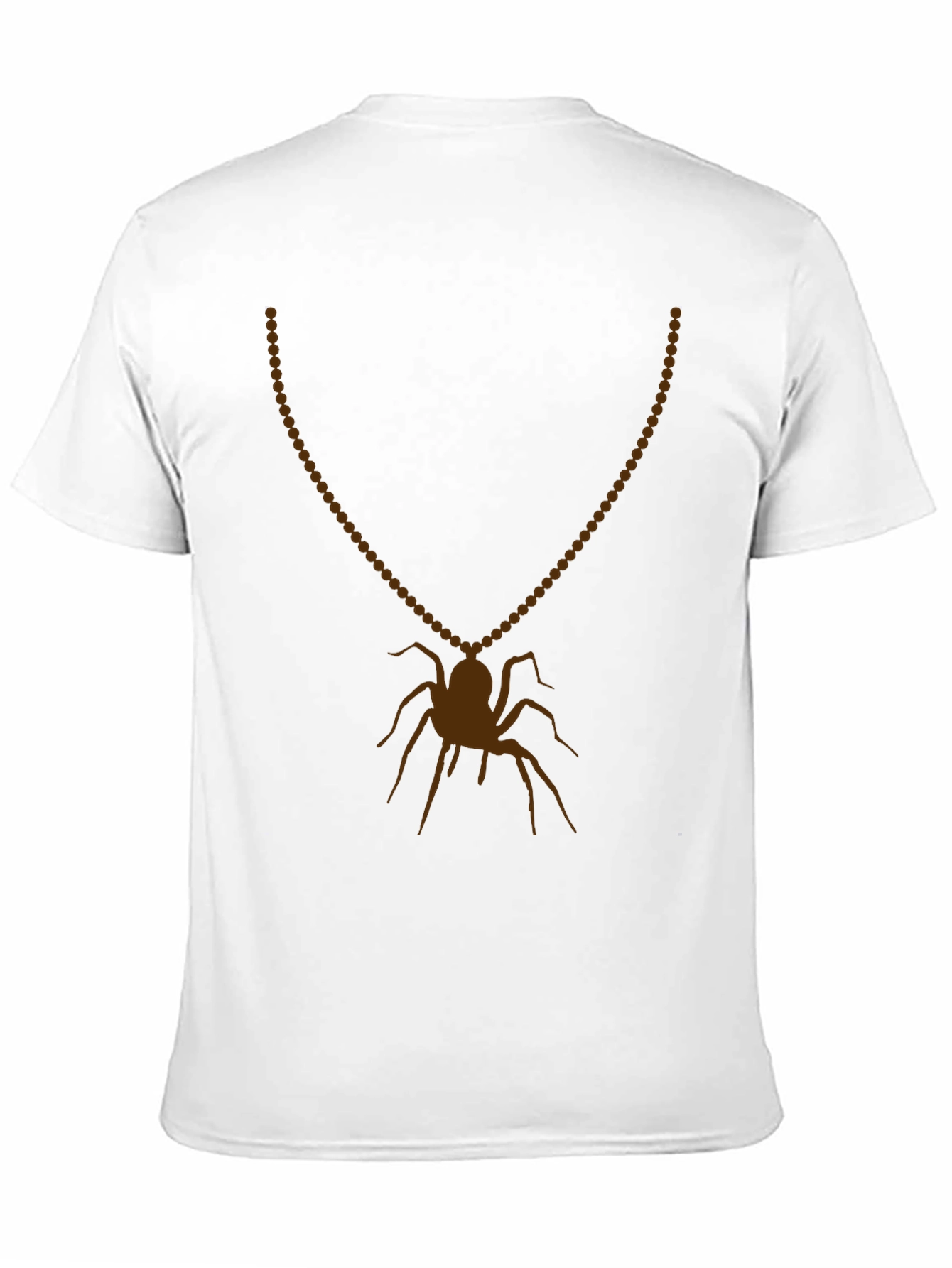 Spider Necklace Graphic Tee - Mens Black T-Shirt