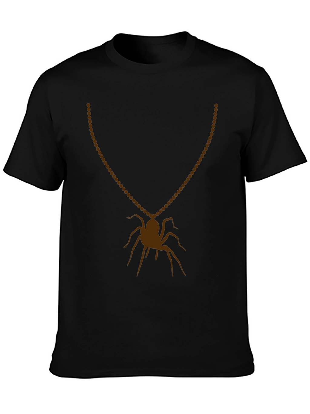 Spider Necklace Graphic Tee - Mens Black T-Shirt