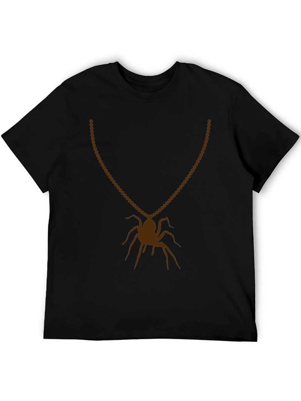 Spider Necklace Graphic Tee - Mens Black T-Shirt