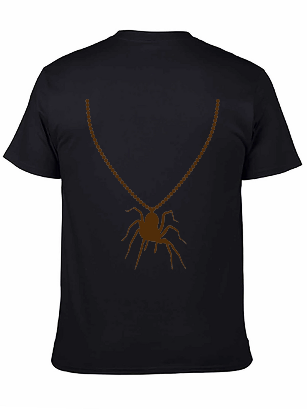 Spider Necklace Graphic Tee - Mens Black T-Shirt