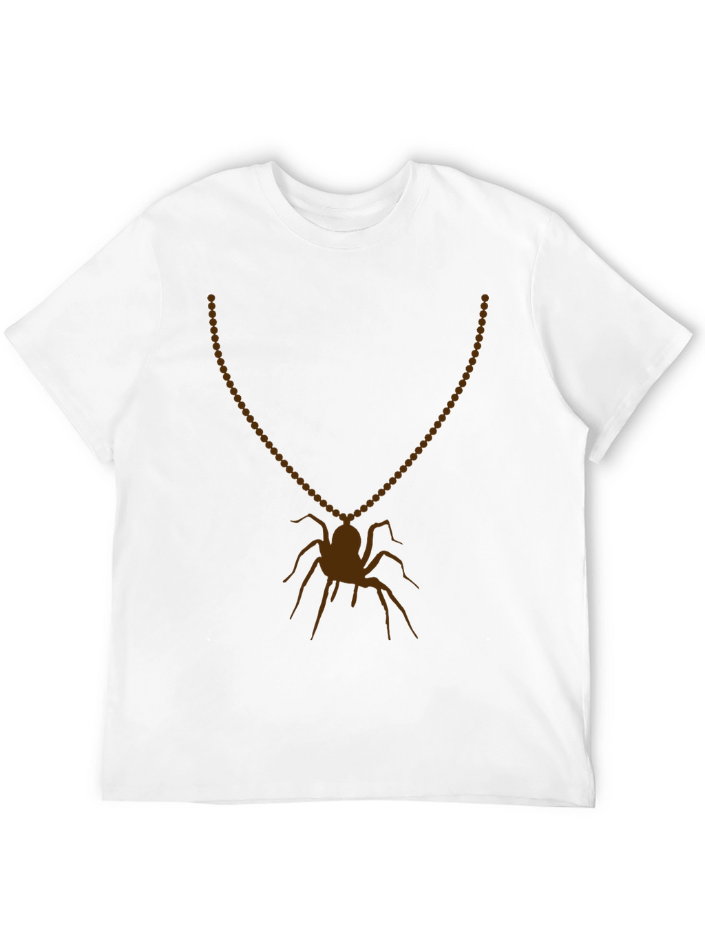 Spider Necklace Graphic Tee - Mens Black T-Shirt