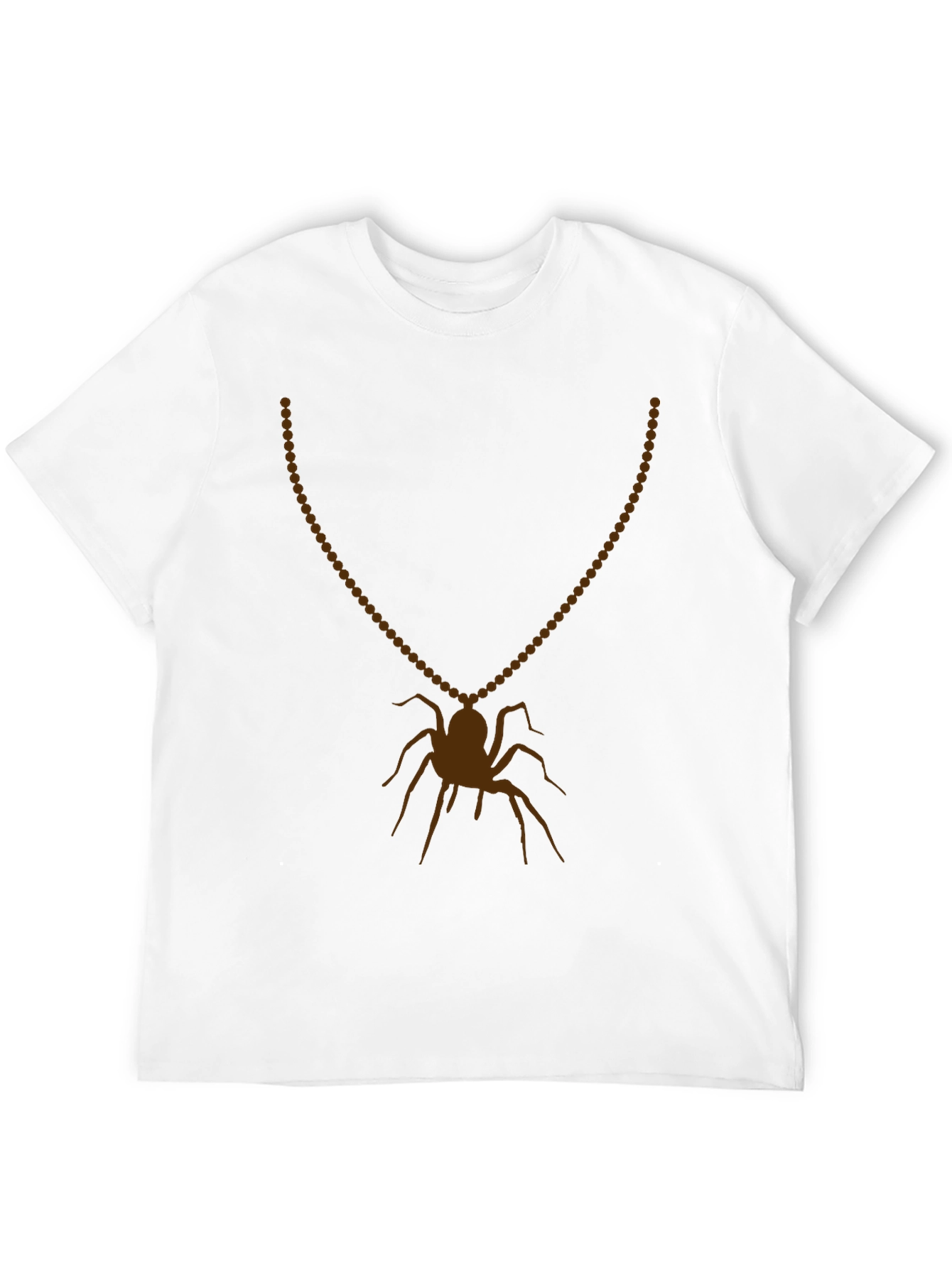 Spider Necklace Graphic Tee - Mens Black T-Shirt