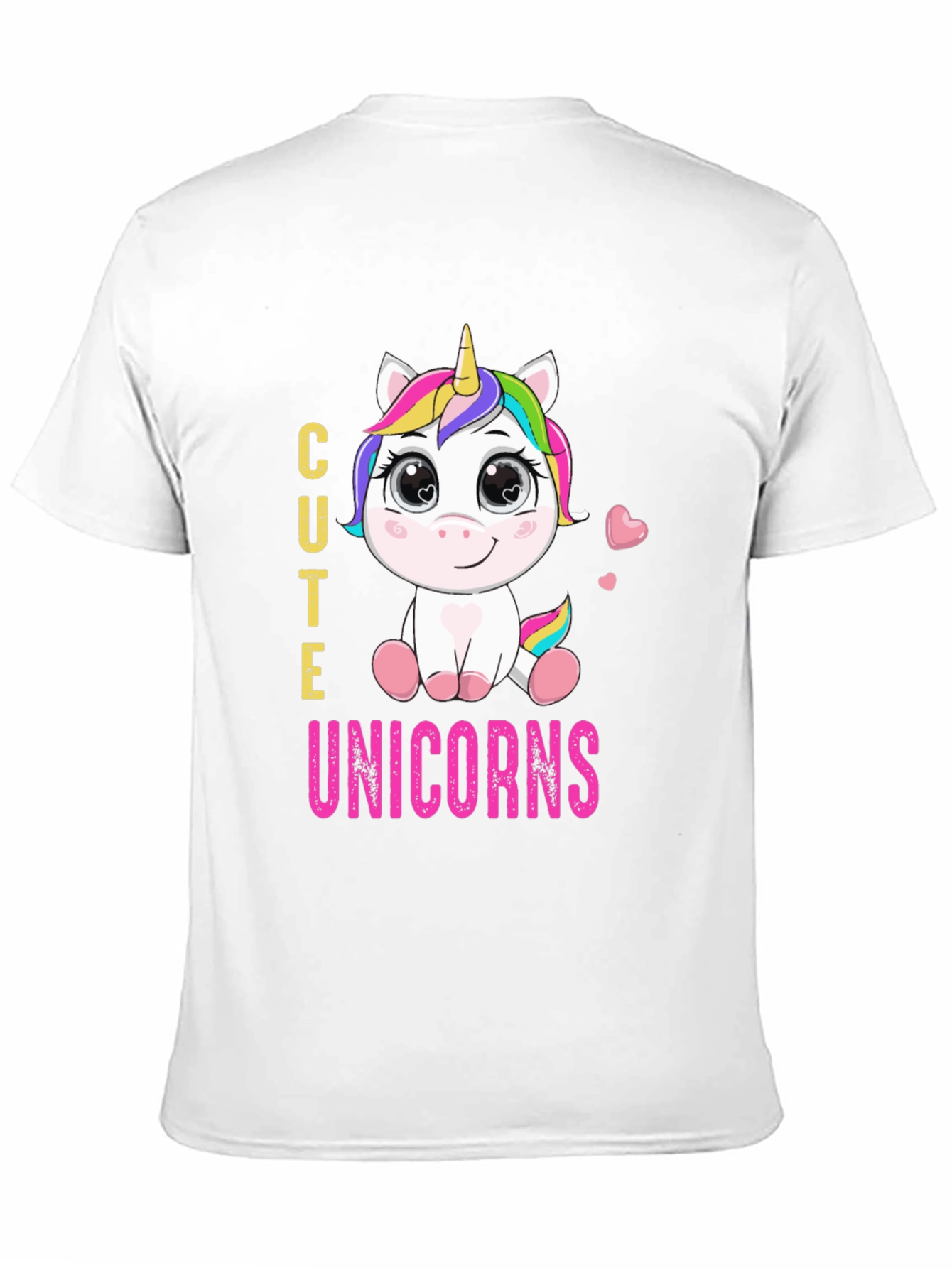 Cute Unicorns Graphic Print T-Shirt
