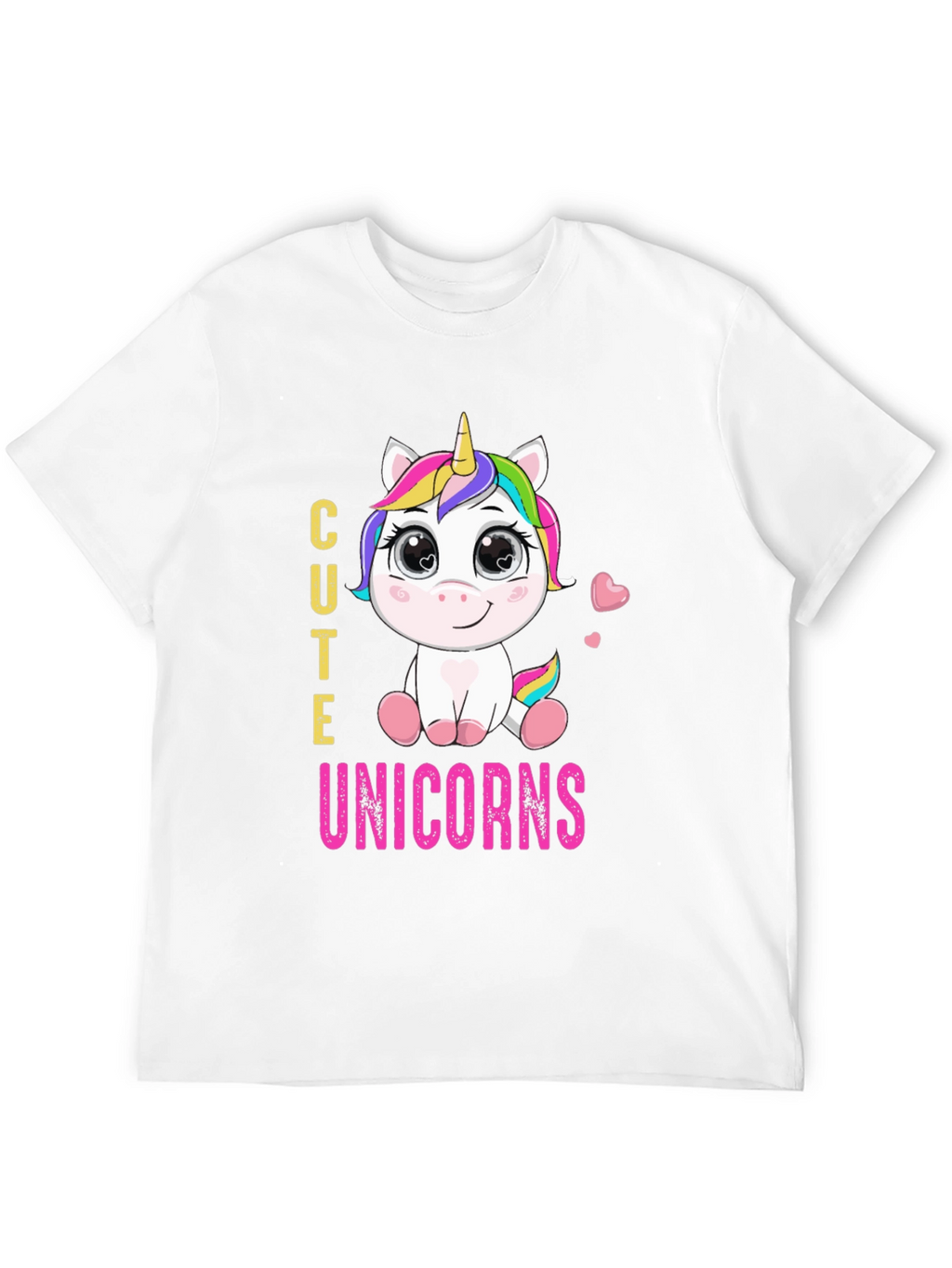 Cute Unicorns Graphic Print T-Shirt