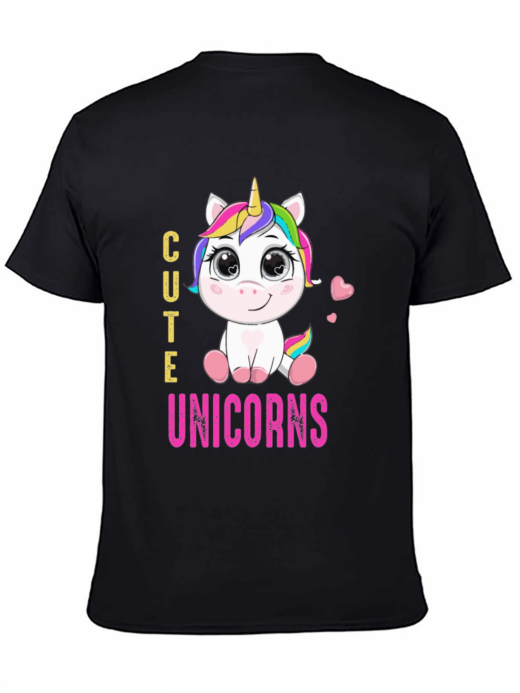 Cute Unicorns Graphic Print T-Shirt