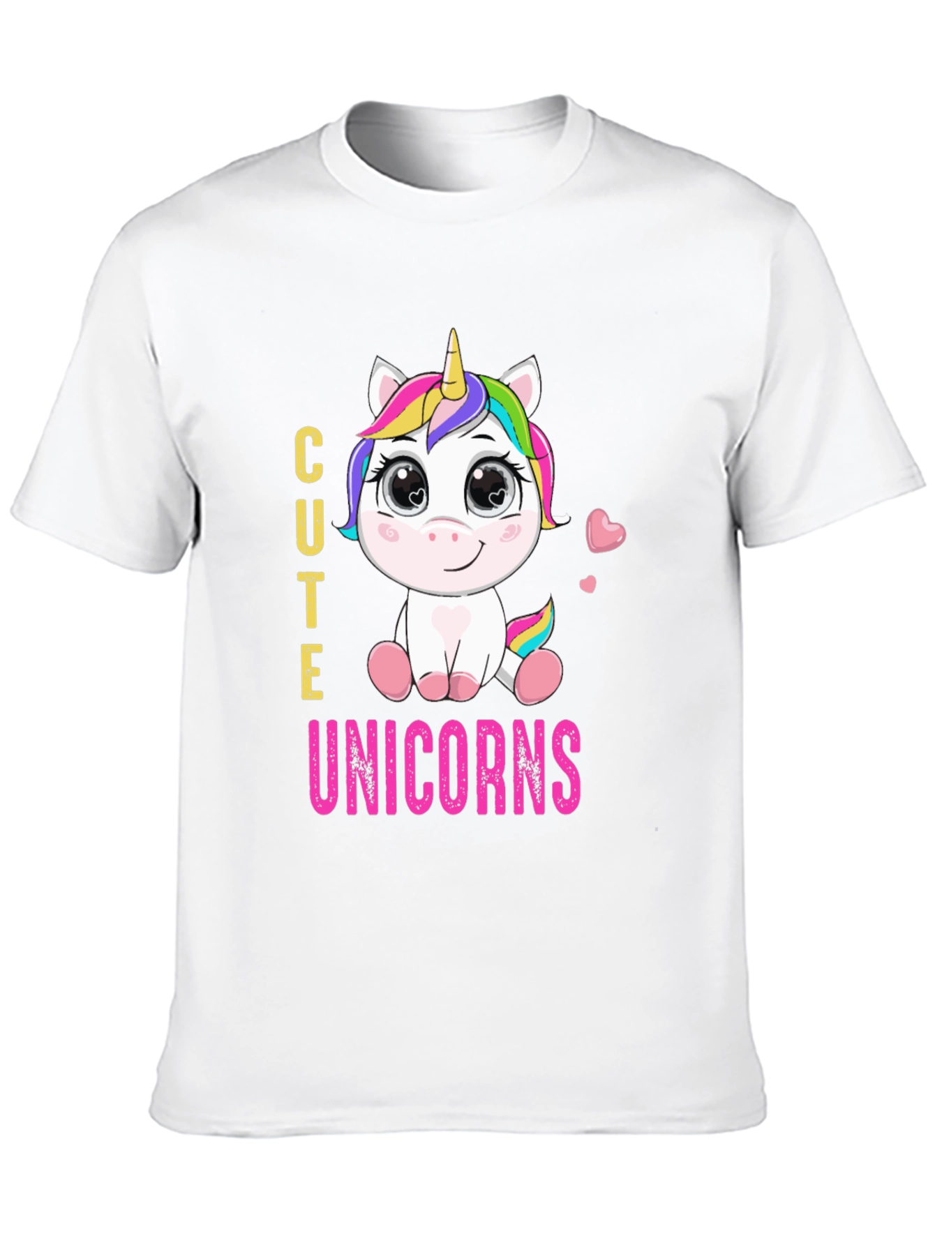 Cute Unicorns Graphic Print T-Shirt
