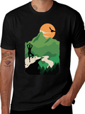 Nature Yoga Silhouette Graphic Tee