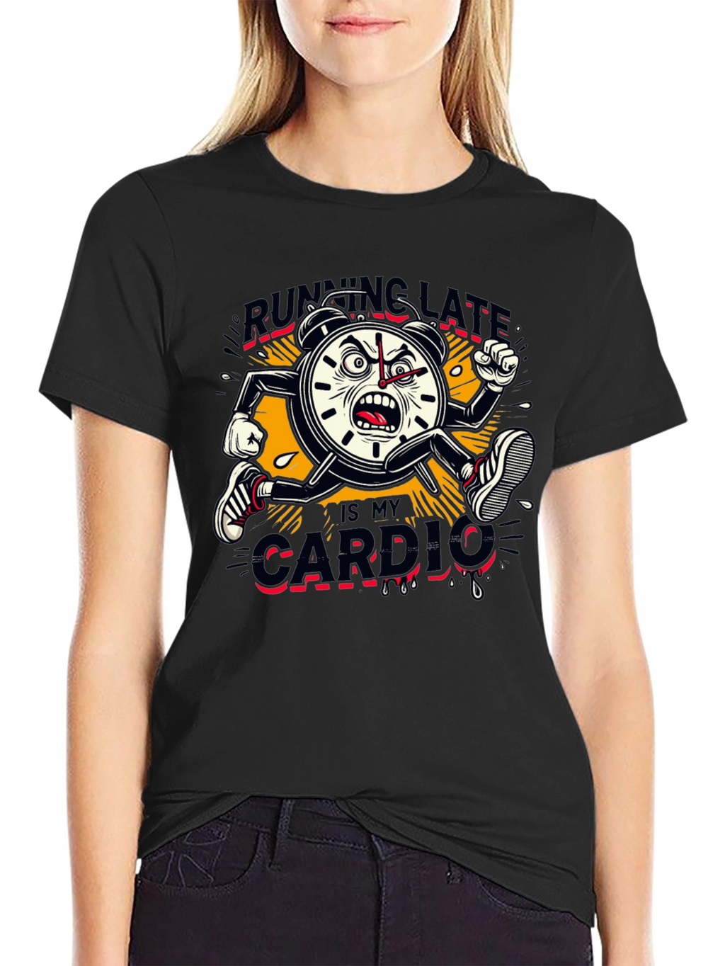 Running Late Cardio Graphic Tee