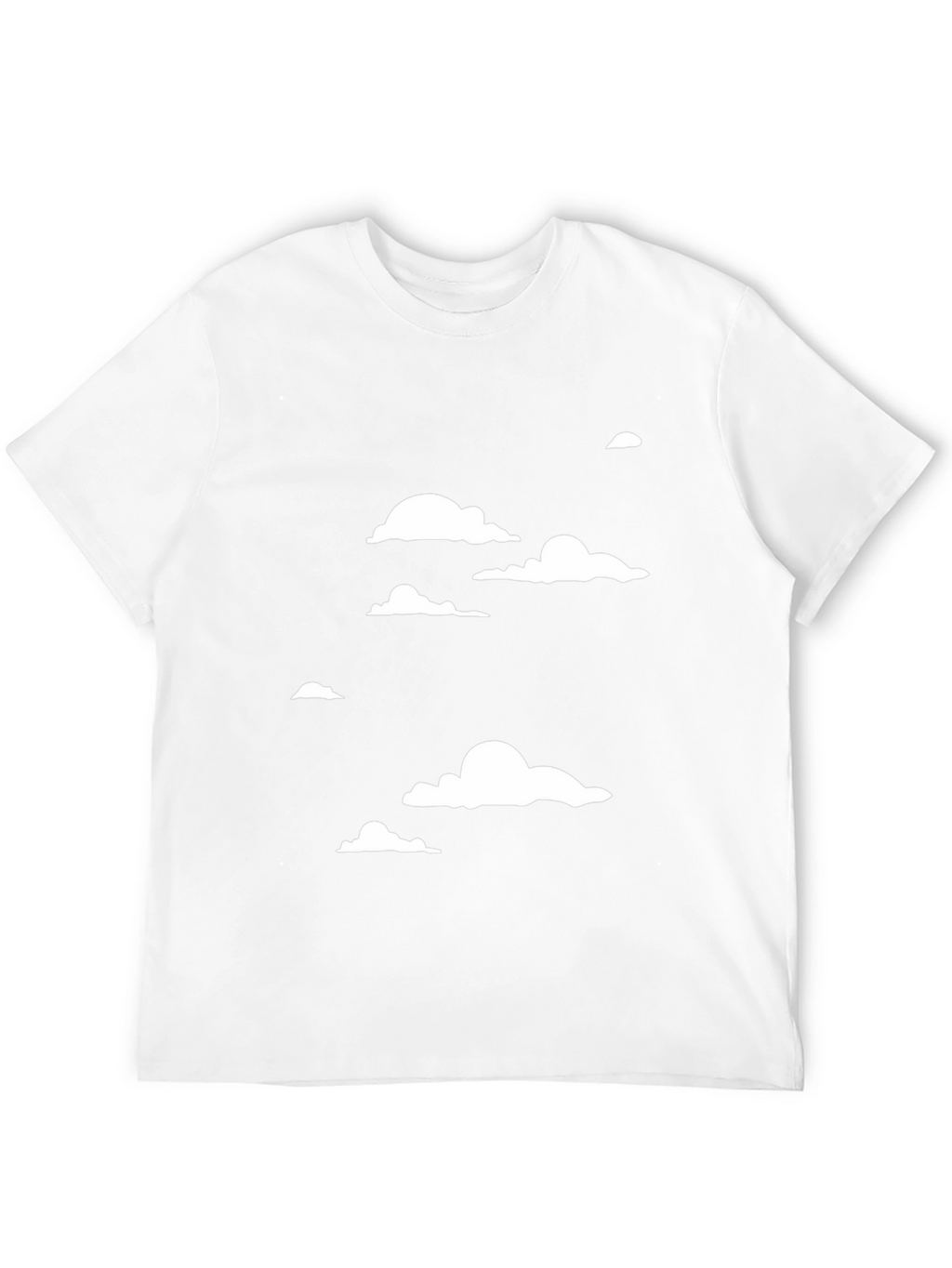 Cloudscape Graphic Tee - Black Cotton T-Shirt