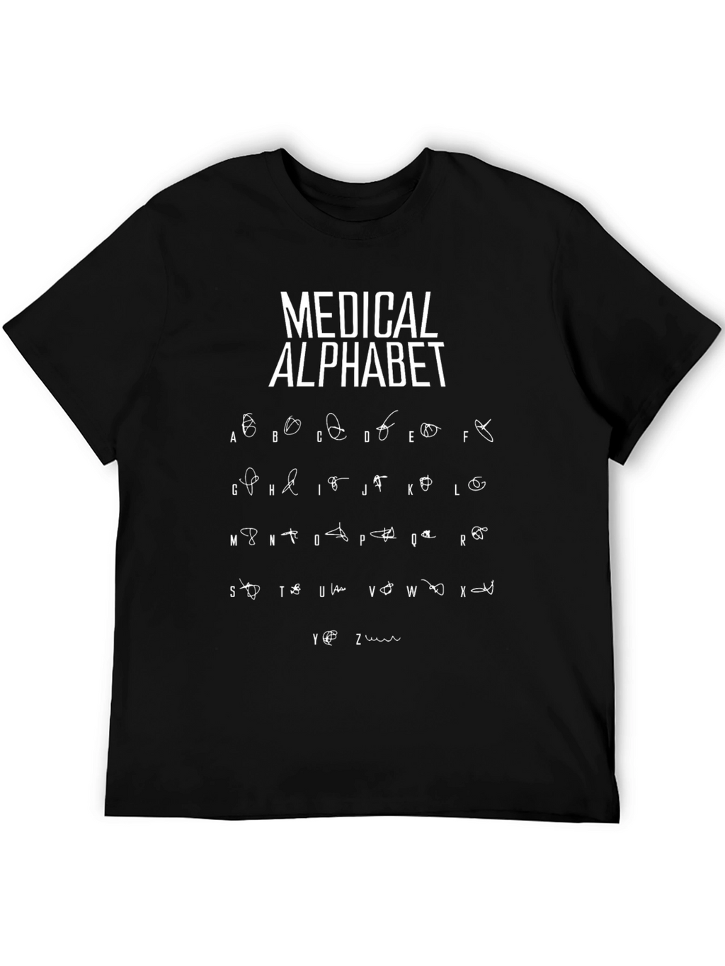 Medical Alphabet T-Shirt Doctor Nurse Gift