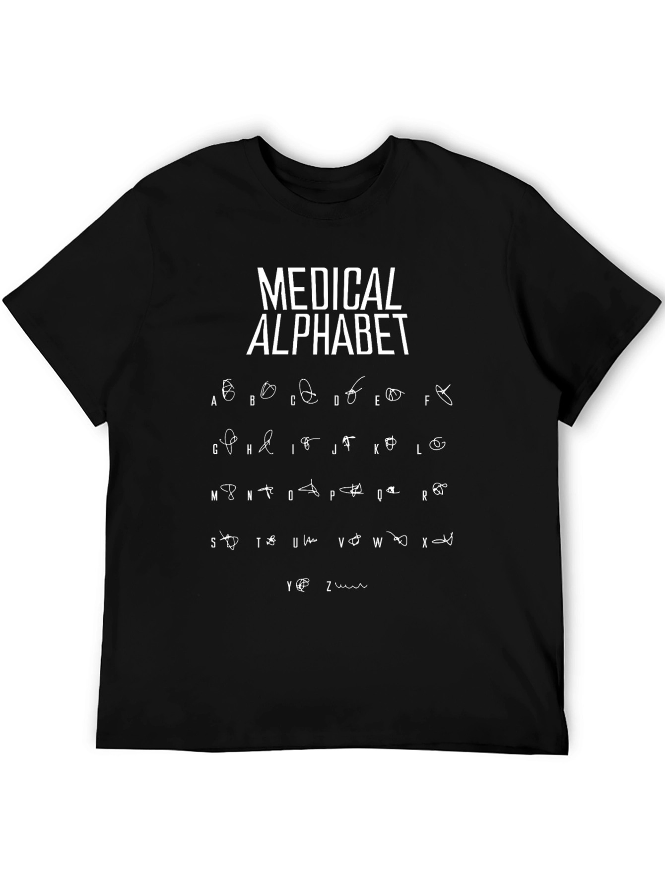 Medical Alphabet T-Shirt Doctor Nurse Gift