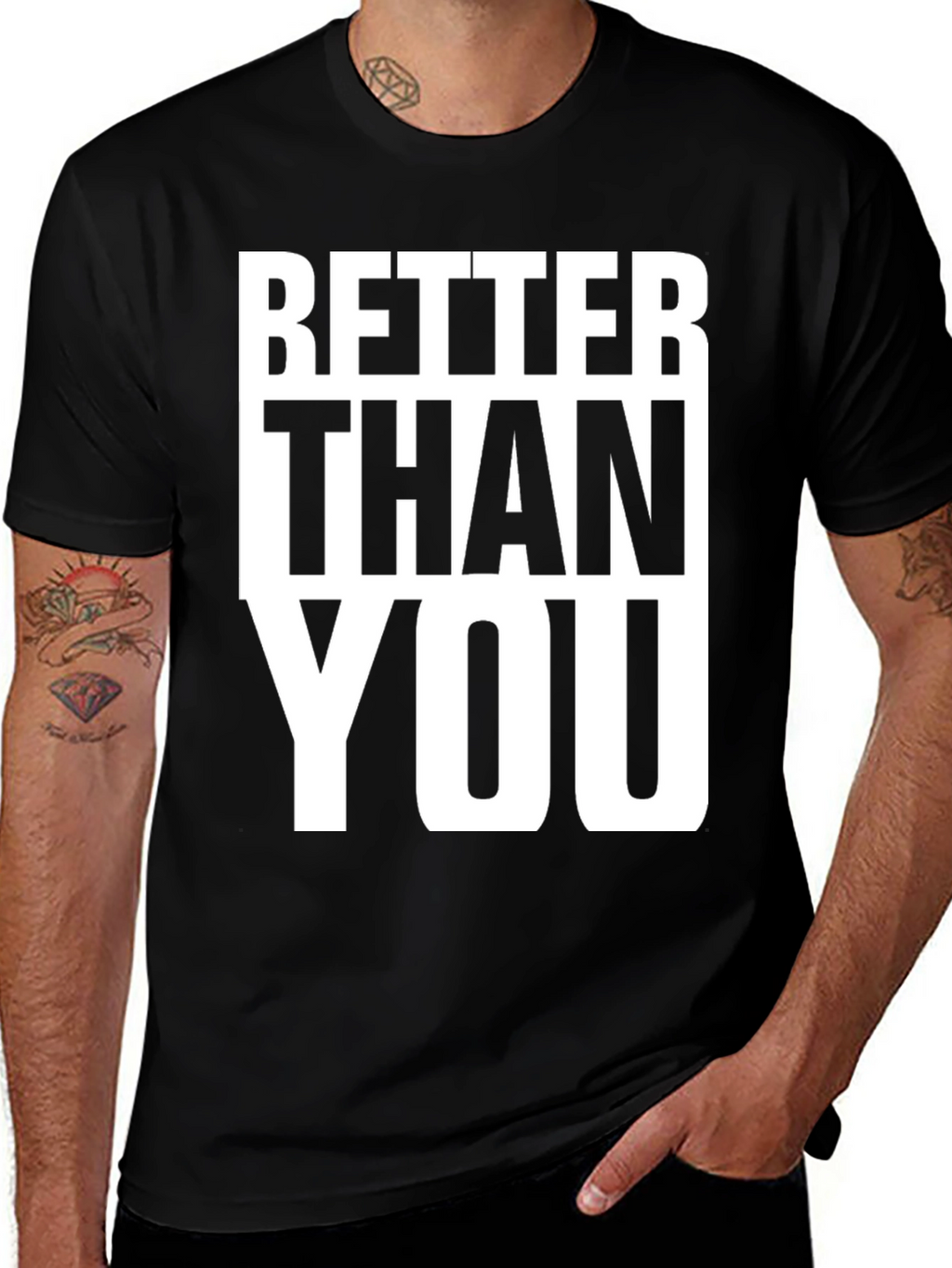 Better Than You Graphic Tee - Black Cotton
