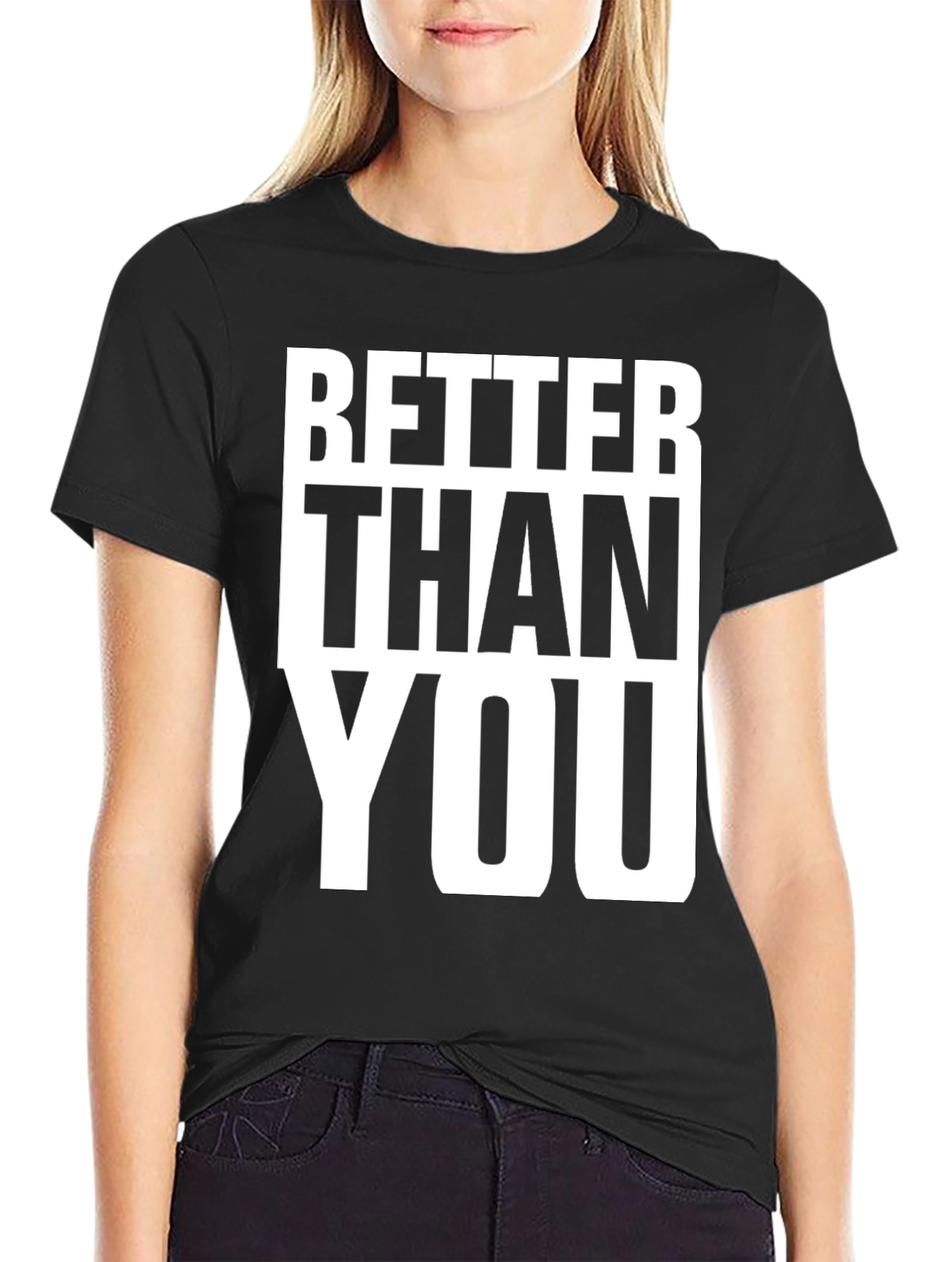Better Than You Graphic Tee - Black Cotton