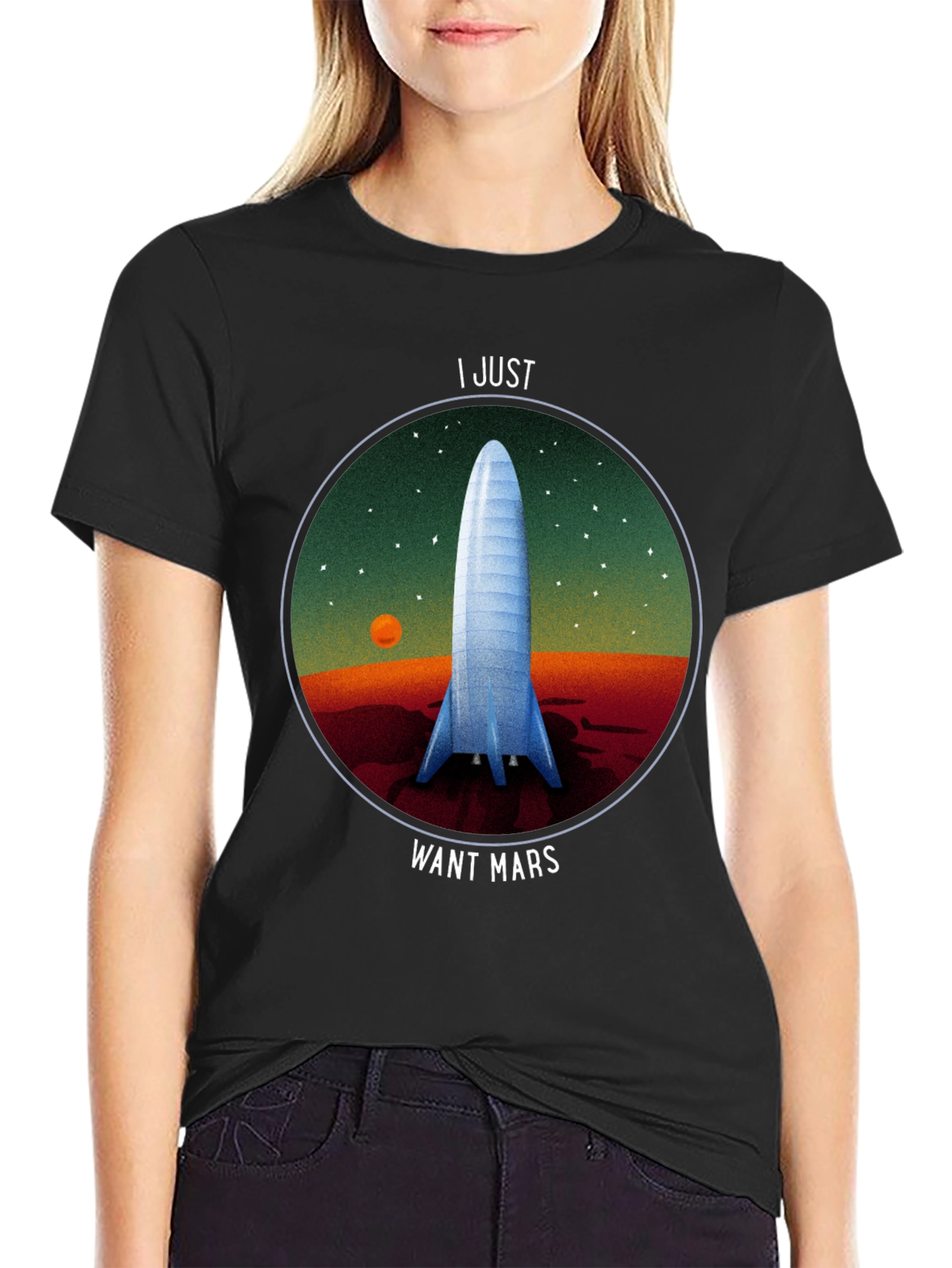 I Just Want Mars Graphic T-Shirt - Space Exploration Tee