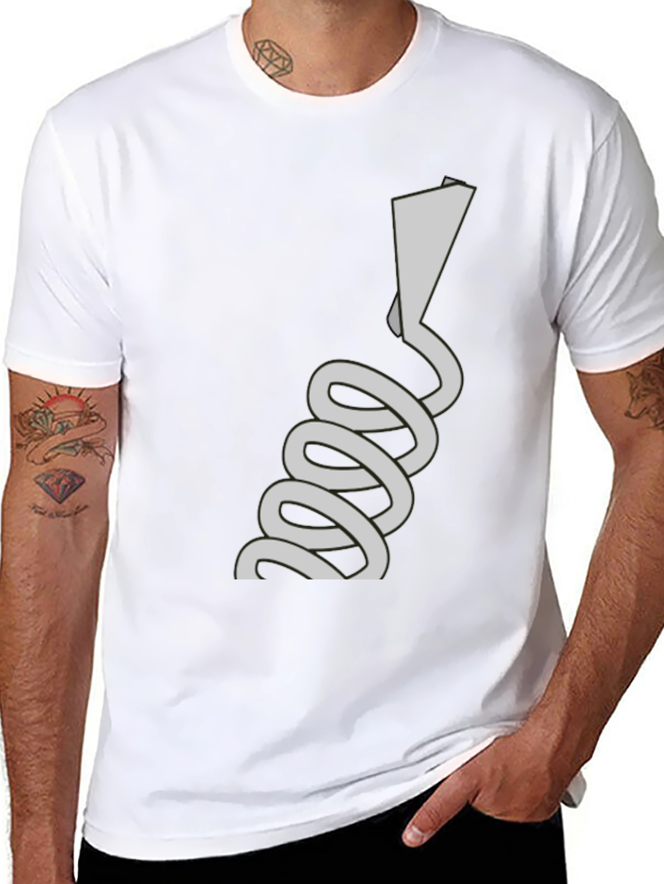 Abstract Line Art Tee - Unique Graphic T-Shirt