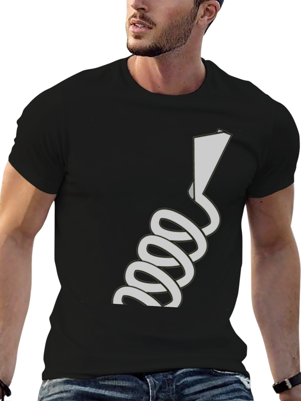 Abstract Line Art Tee - Unique Graphic T-Shirt