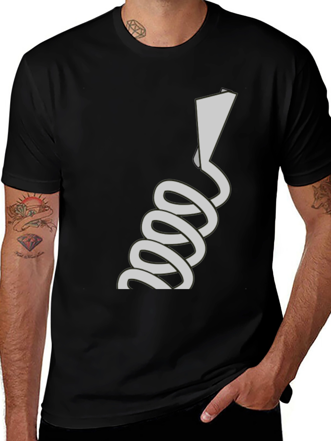Abstract Line Art Tee - Unique Graphic T-Shirt