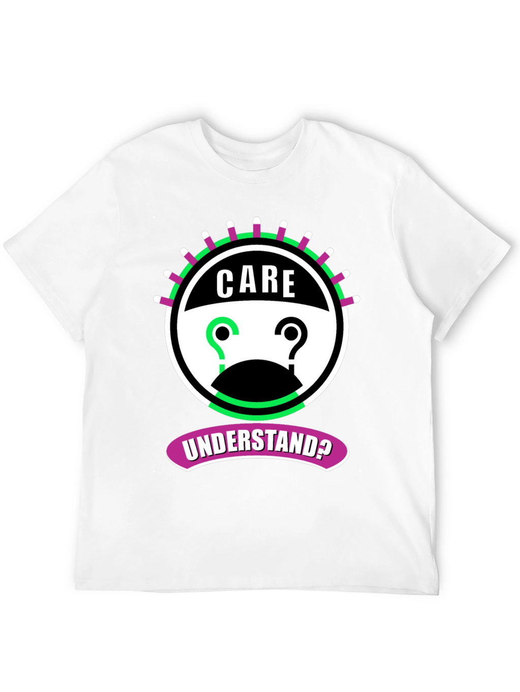 Care Understand? Graphic Tee - Black Cotton T-Shirt