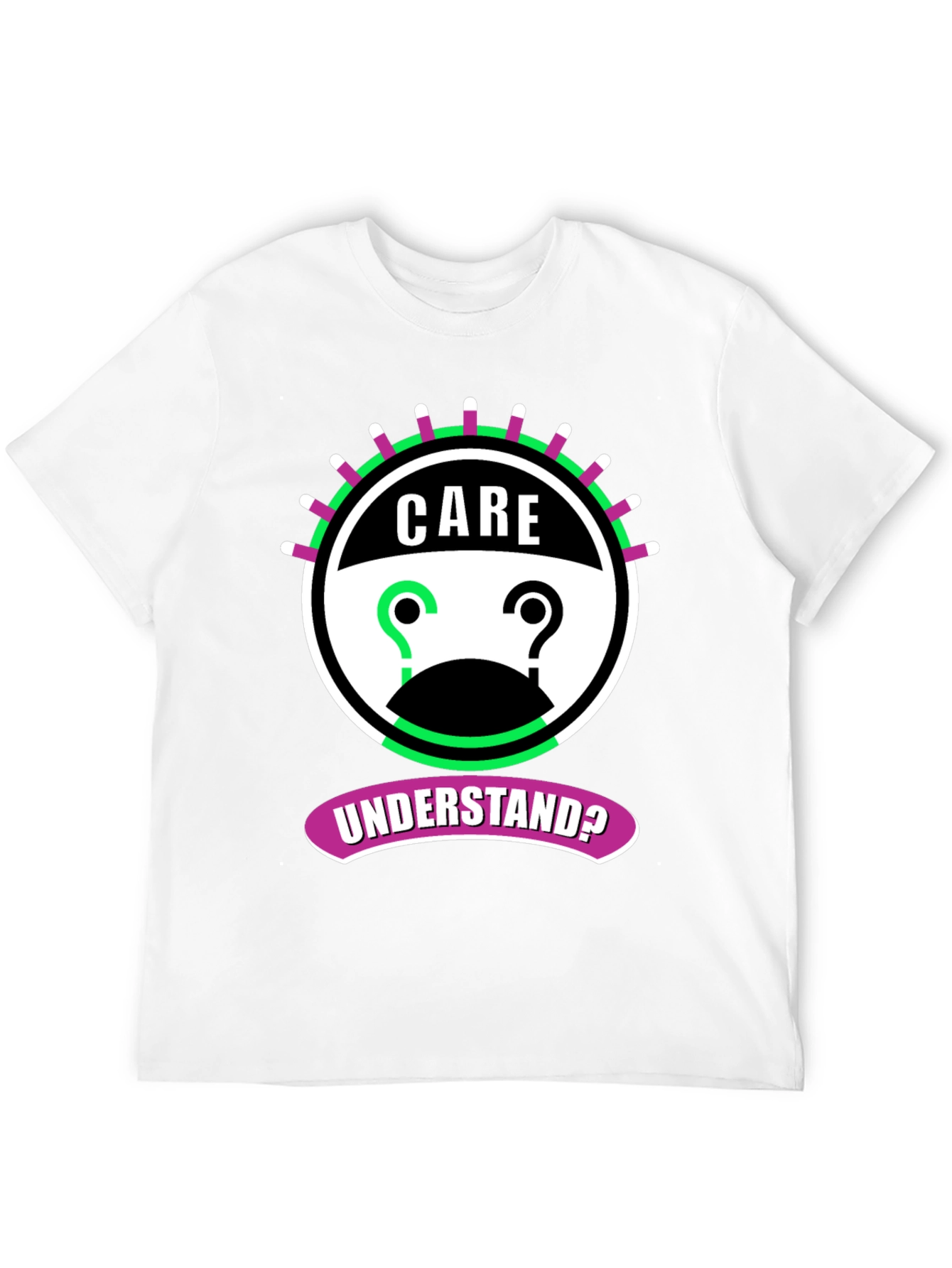 Care Understand? Graphic Tee - Black Cotton T-Shirt