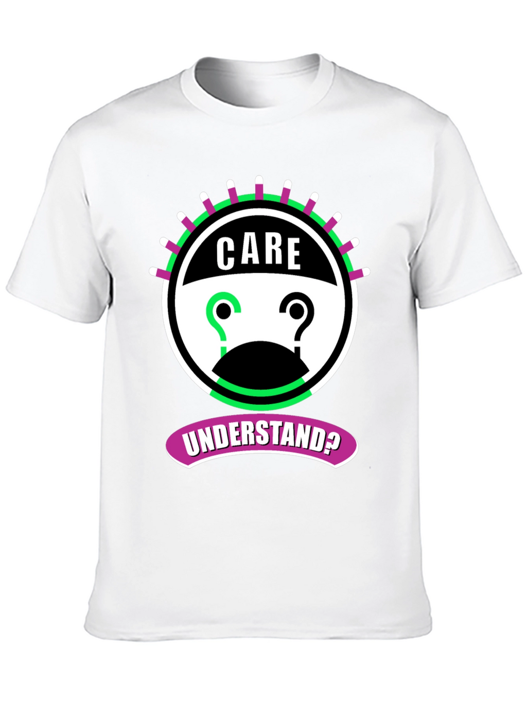 Care Understand? Graphic Tee - Black Cotton T-Shirt