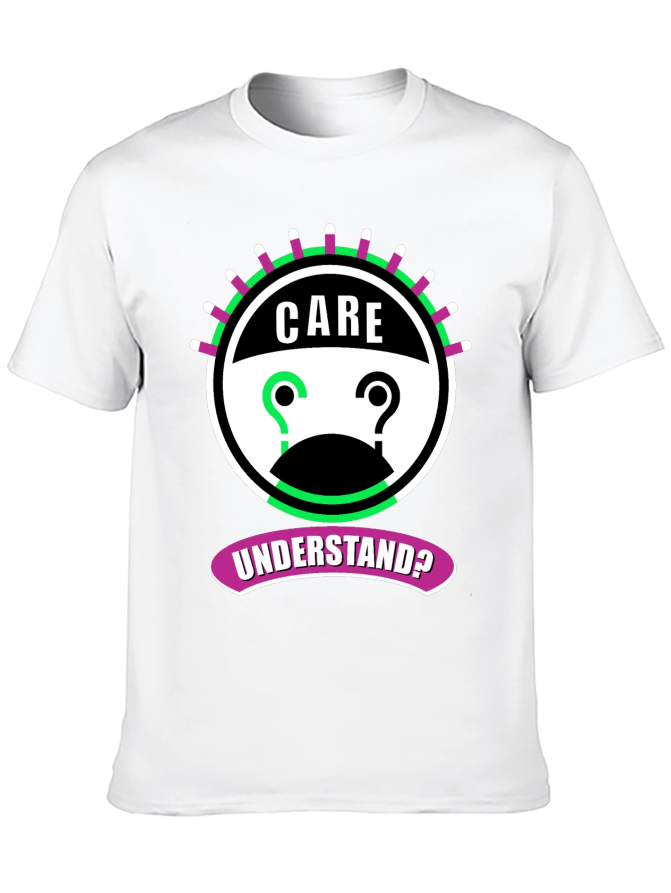 Care Understand? Graphic Tee - Black Cotton T-Shirt