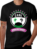 Care Understand? Graphic Tee - Black Cotton T-Shirt