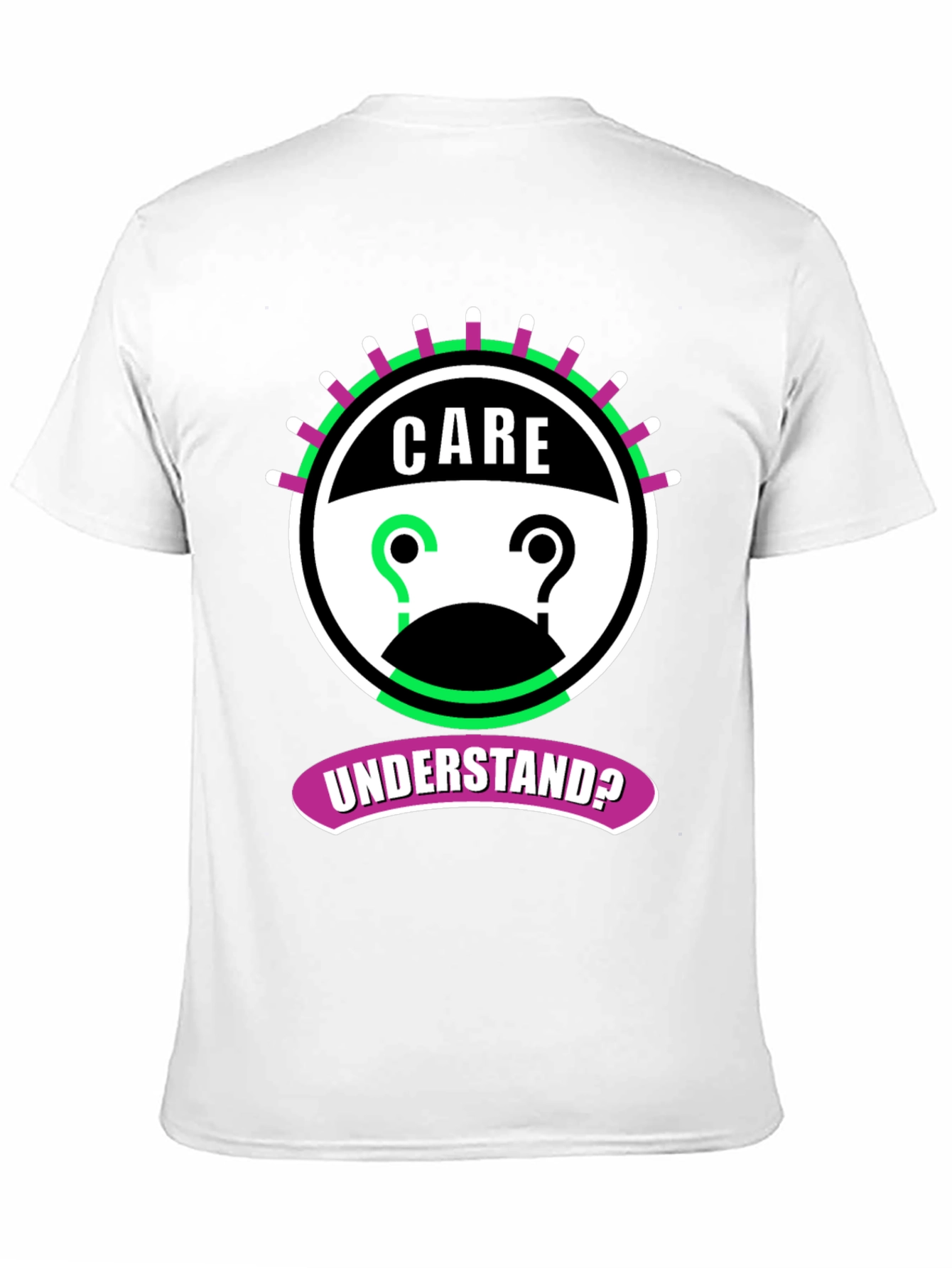 Care Understand? Graphic Tee - Black Cotton T-Shirt