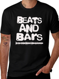 Beats and Bars Graphic Tee - Music Lover T-Shirt