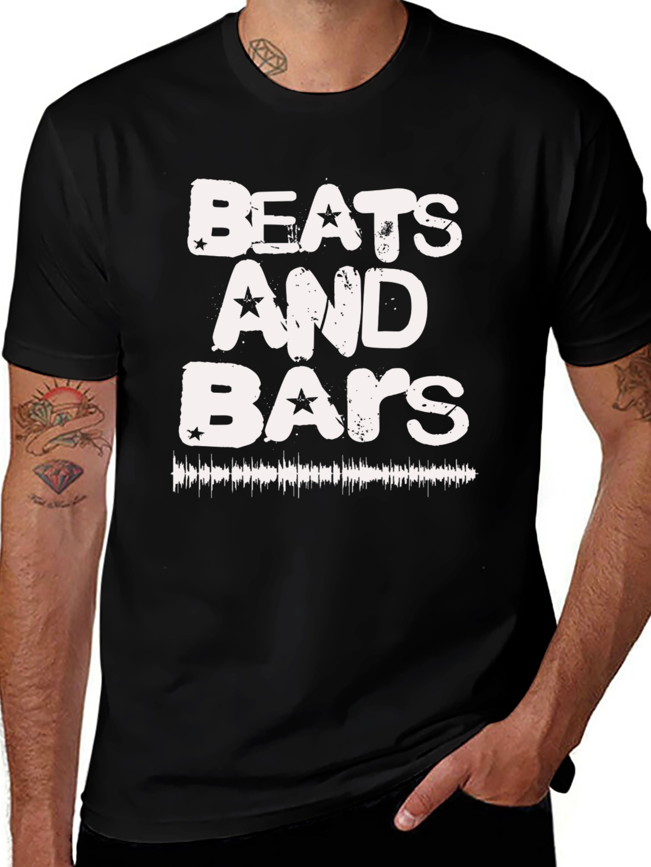Beats and Bars Graphic Tee - Music Lover T-Shirt