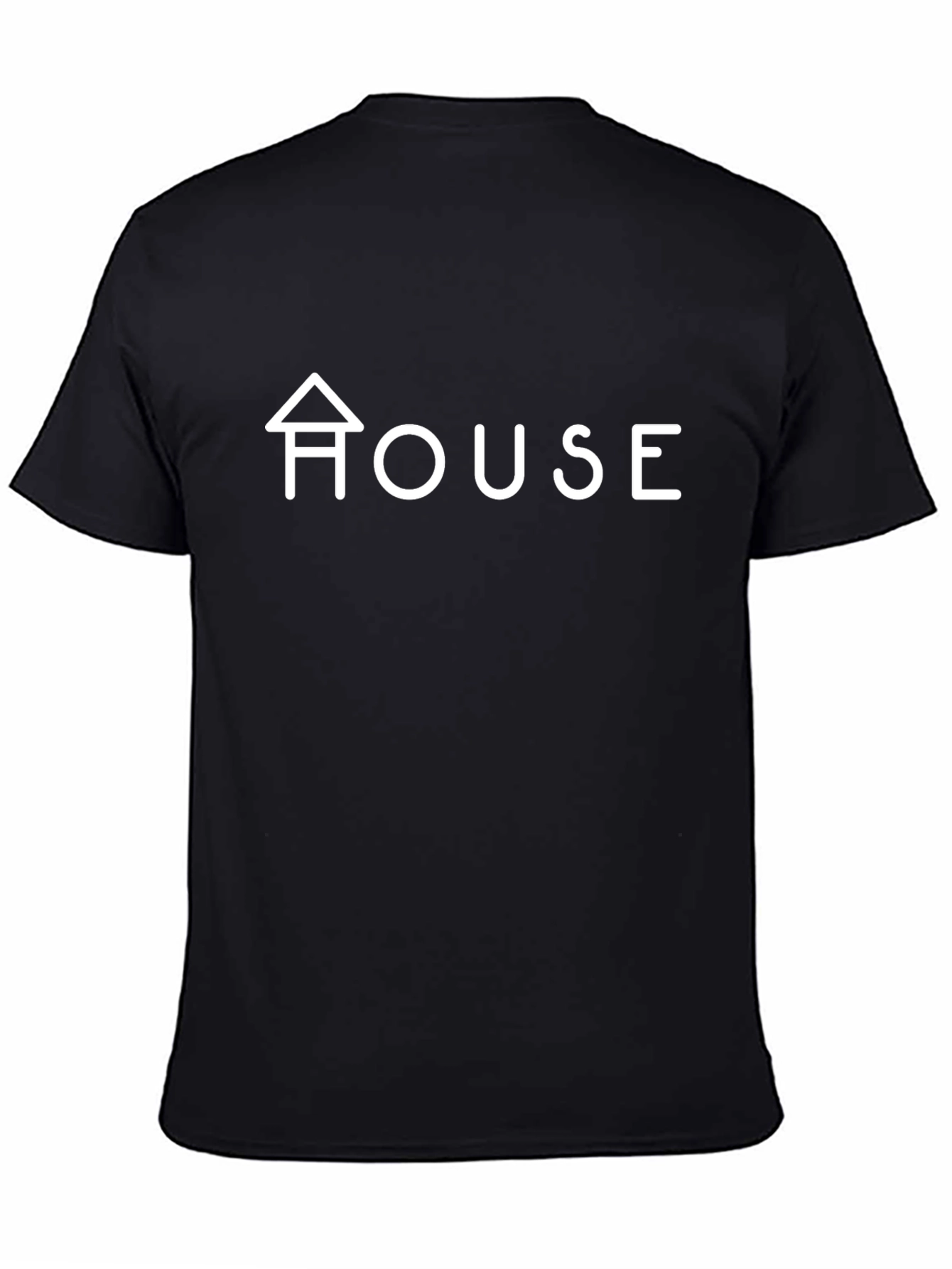 Modern House Graphic T-Shirt - Black