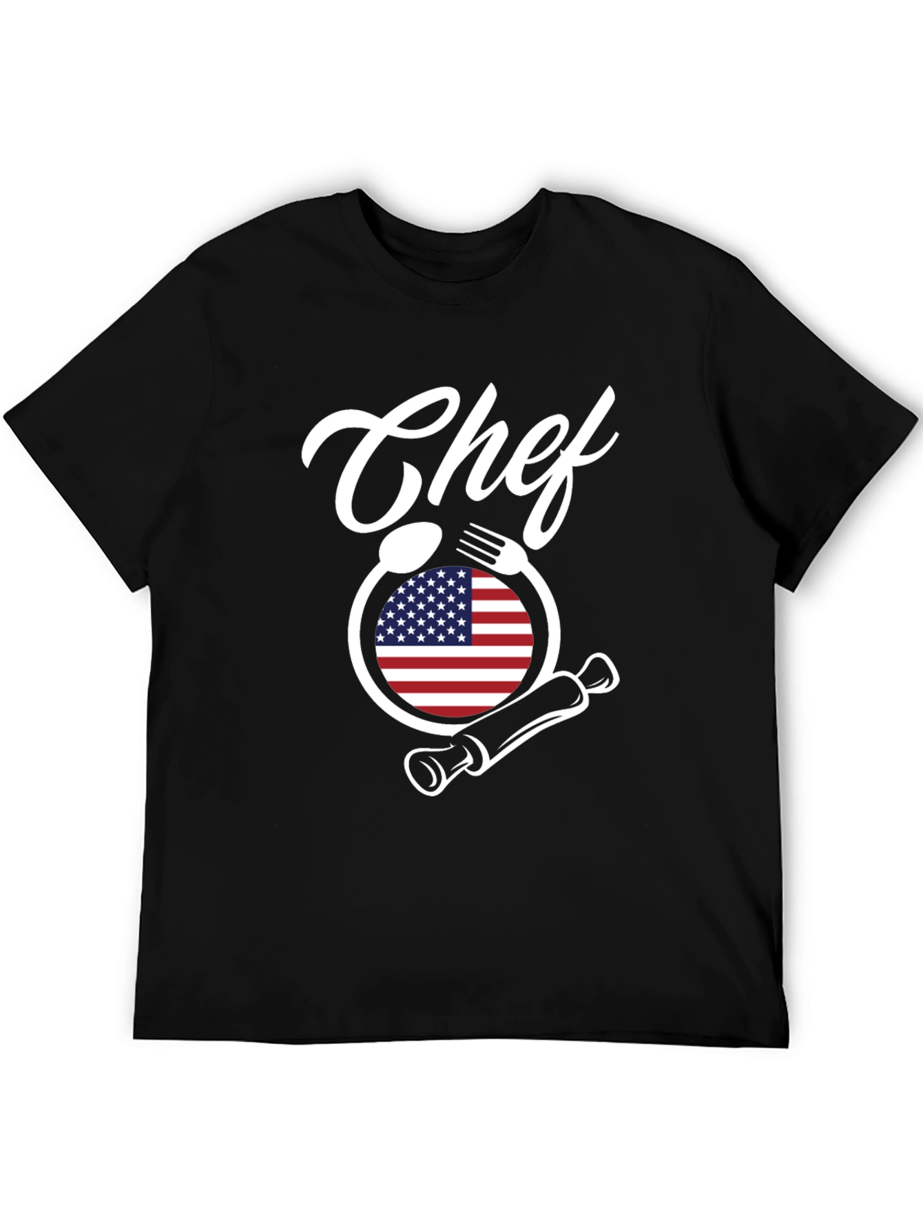 Chef American Flag T-Shirt - Culinary Pride