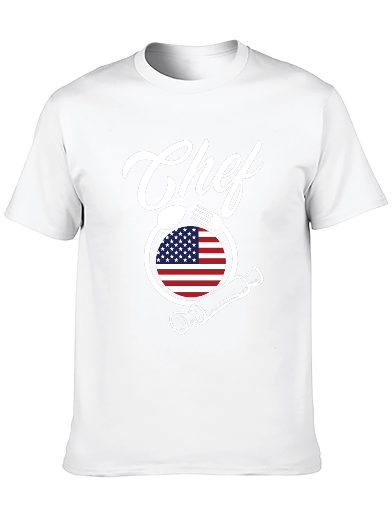 Chef American Flag T-Shirt - Culinary Pride