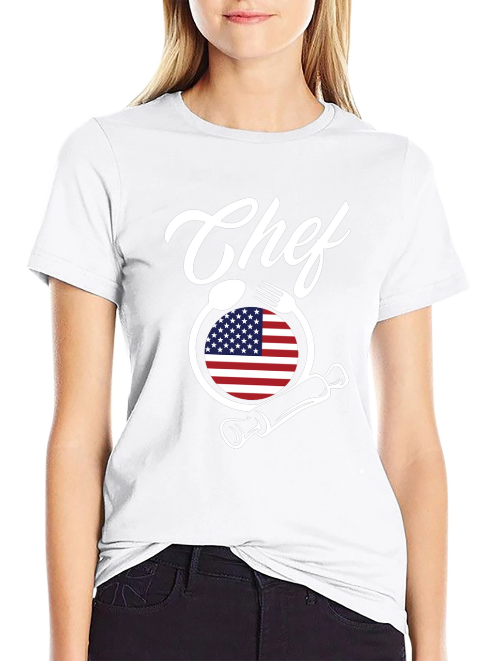 Chef American Flag T-Shirt - Culinary Pride