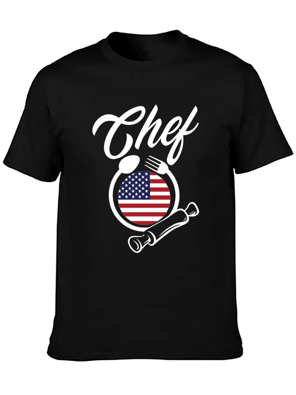 Chef American Flag T-Shirt - Culinary Pride