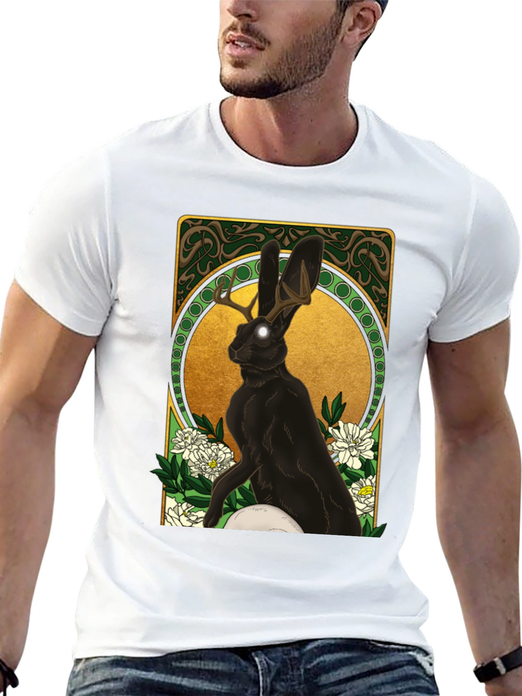 Mystic Jackalope Graphic T-Shirt