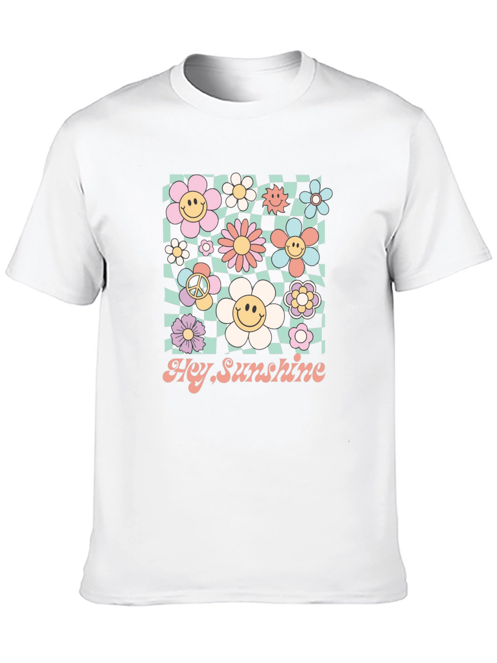 Hey Sunshine Retro Floral Graphic Tee