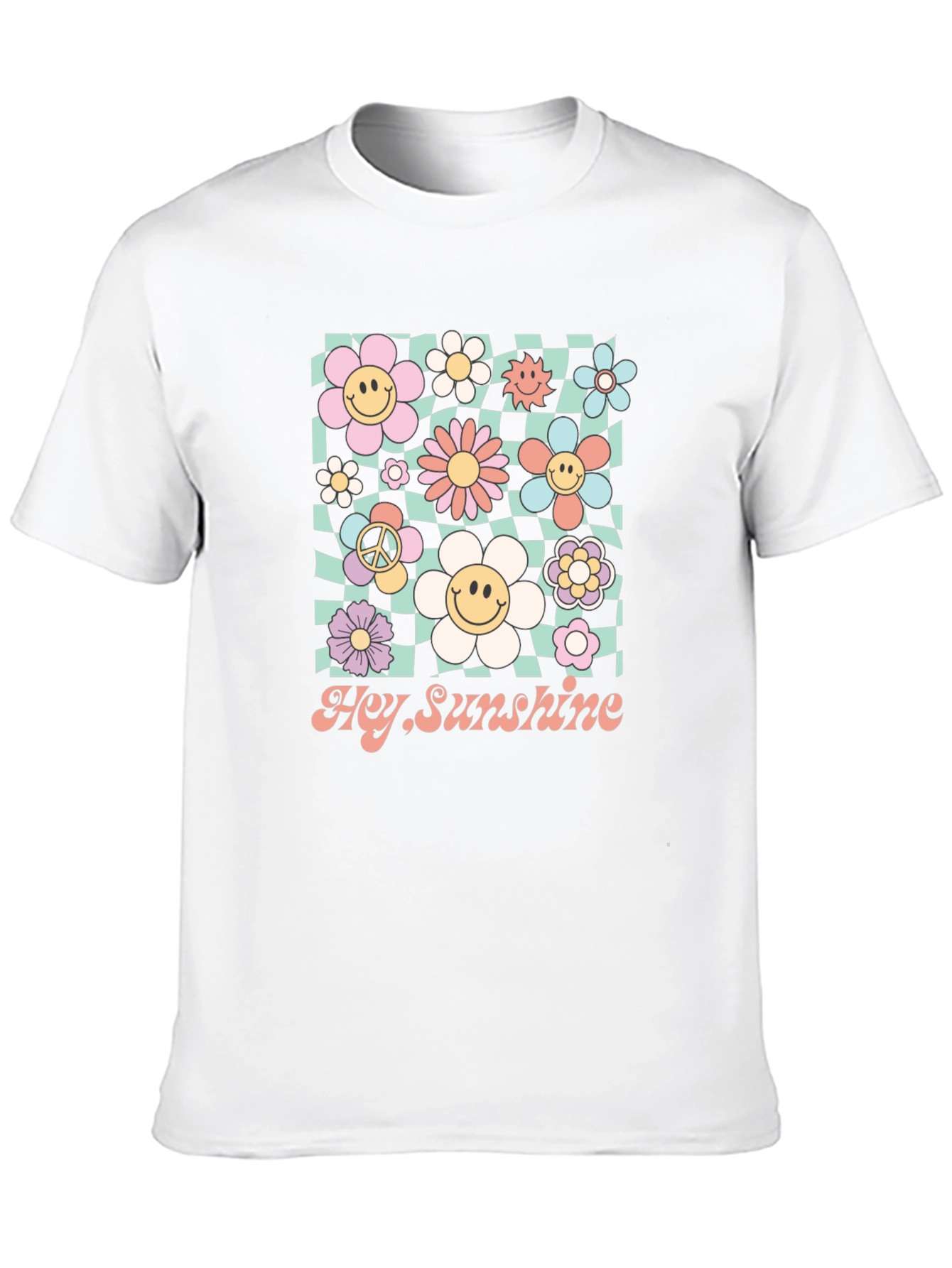Hey Sunshine Retro Floral Graphic Tee