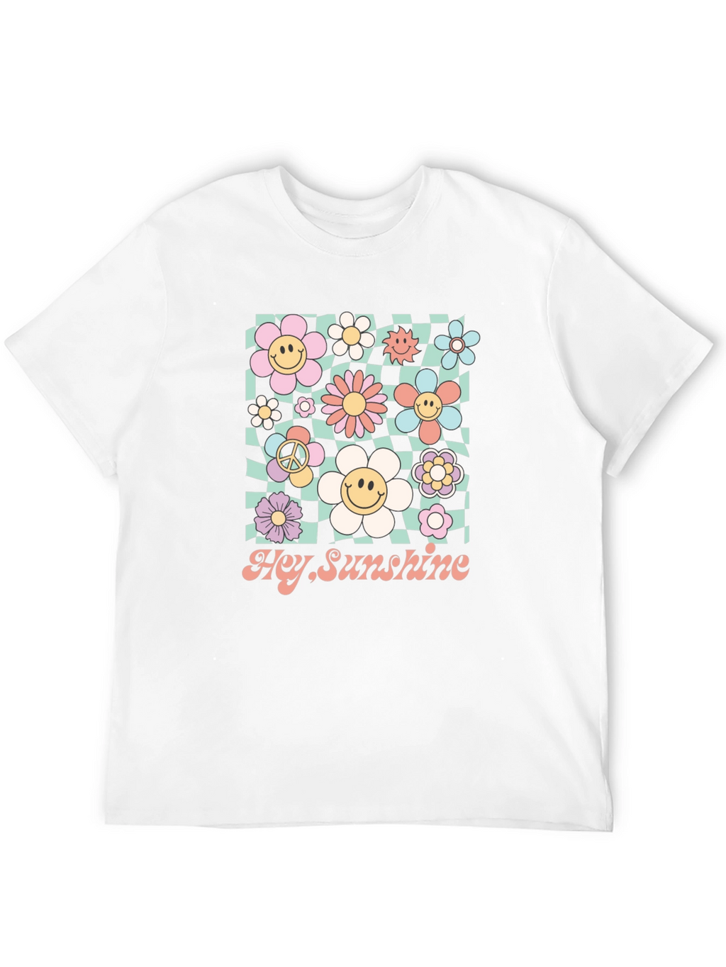 Hey Sunshine Retro Floral Graphic Tee