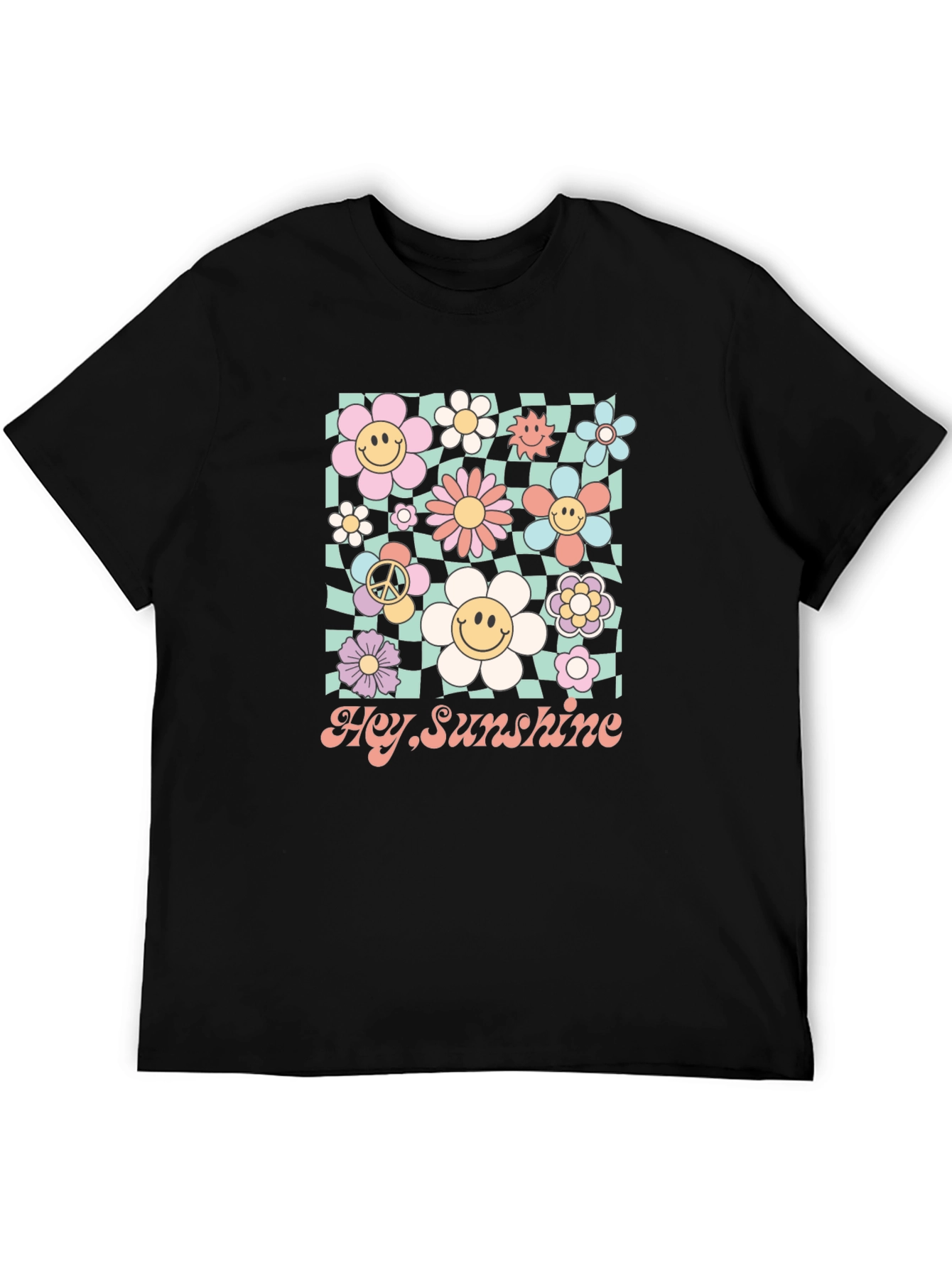 Hey Sunshine Retro Floral Graphic Tee
