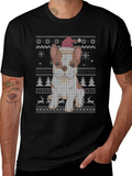 Festive Dog Christmas Sweater T-Shirt
