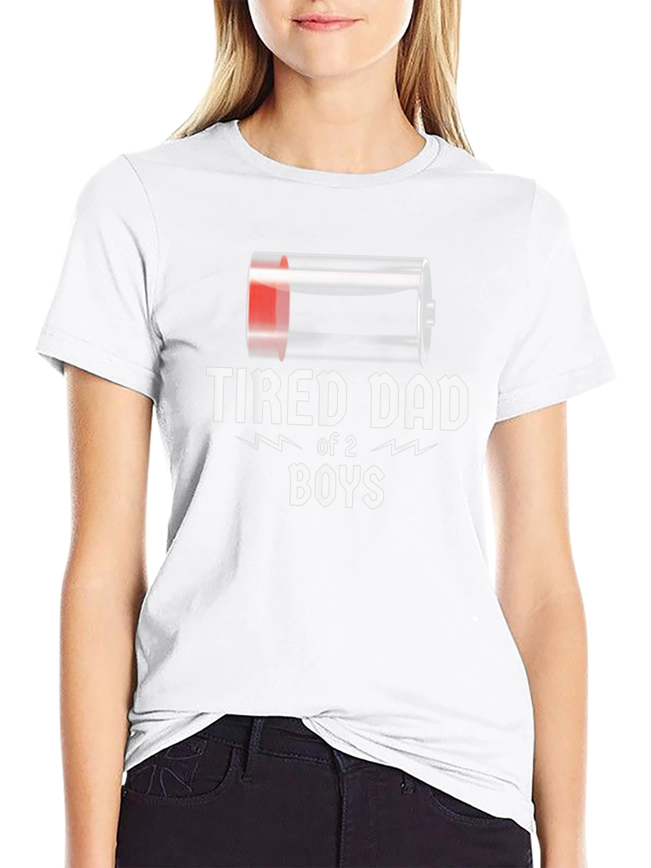 Tired Dad of 2 Boys Graphic T-Shirt