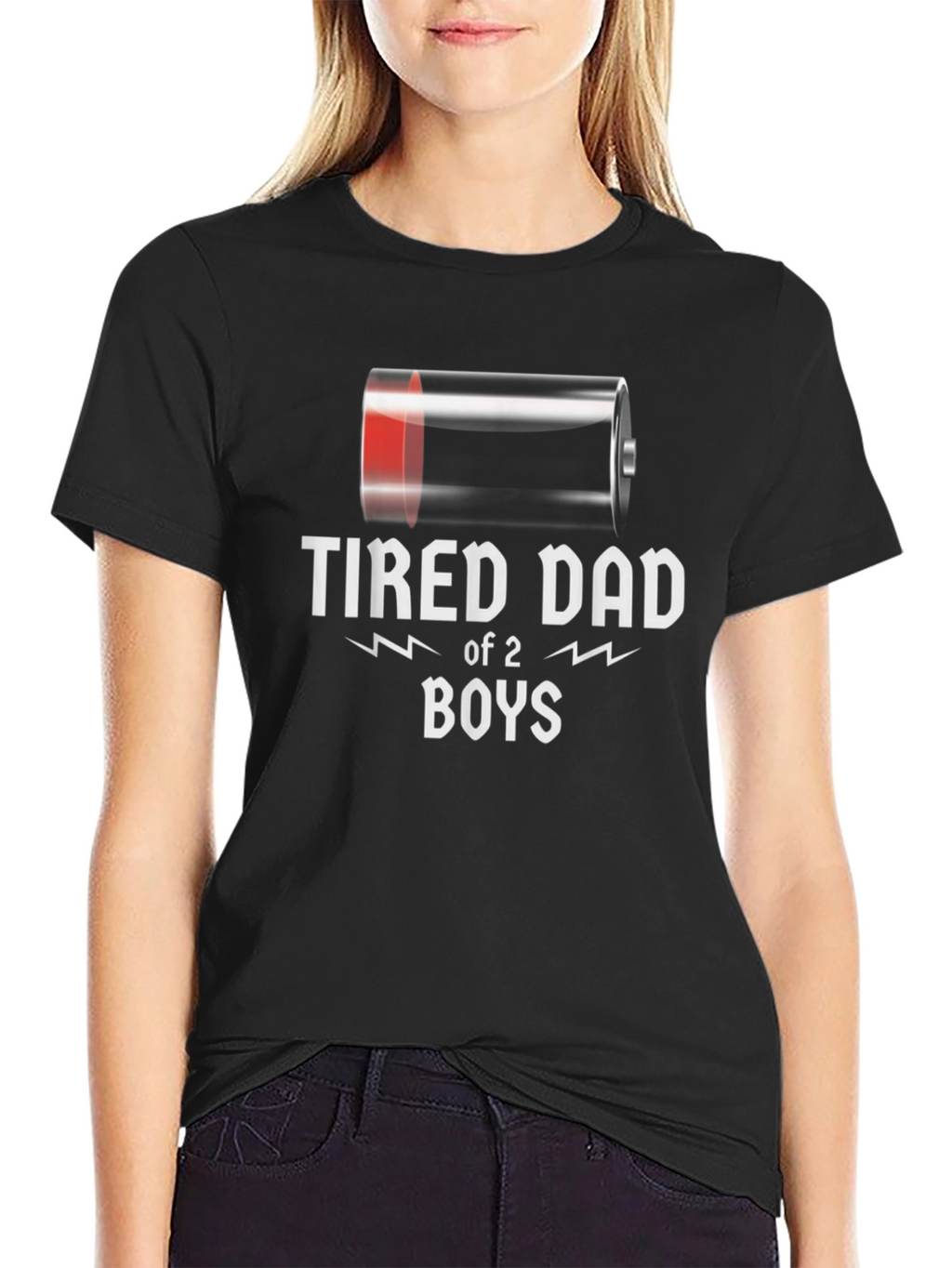 Tired Dad of 2 Boys Graphic T-Shirt