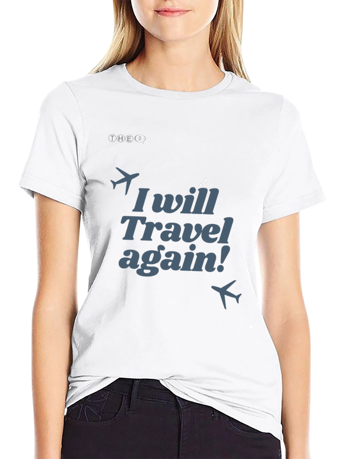 Travel Again Graphic T-Shirt - Mens Black Tee