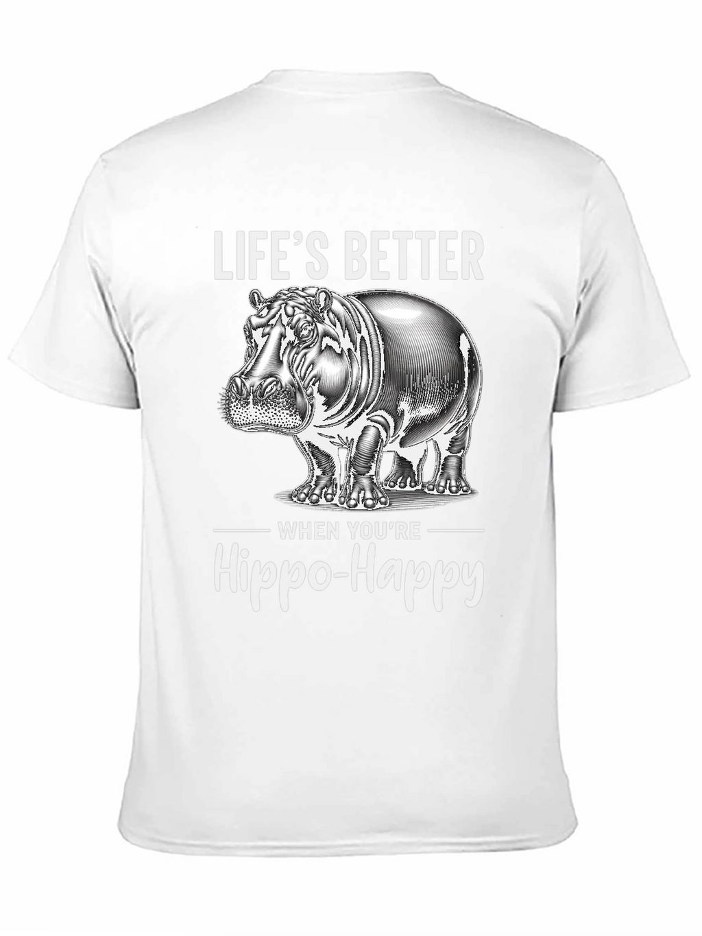 Hippo-Happy Graphic Tee